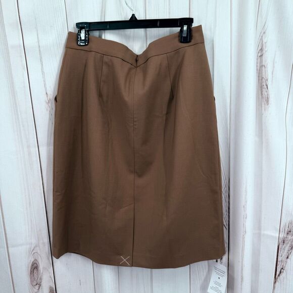 MM Lafleur Women’s 10 Camel Remy Office Core Career Skirt New - Picture 5 of 6